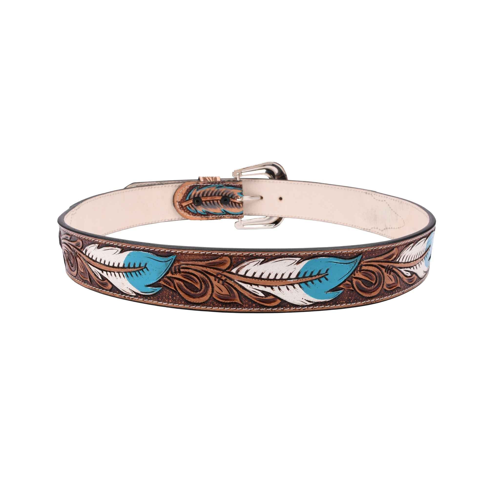Turquoise Trail Leather Belt