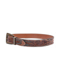 RIVIERA LUXE Gaucho Loop Antique Brass genuine leather loop belt with antique brass buckle for men India