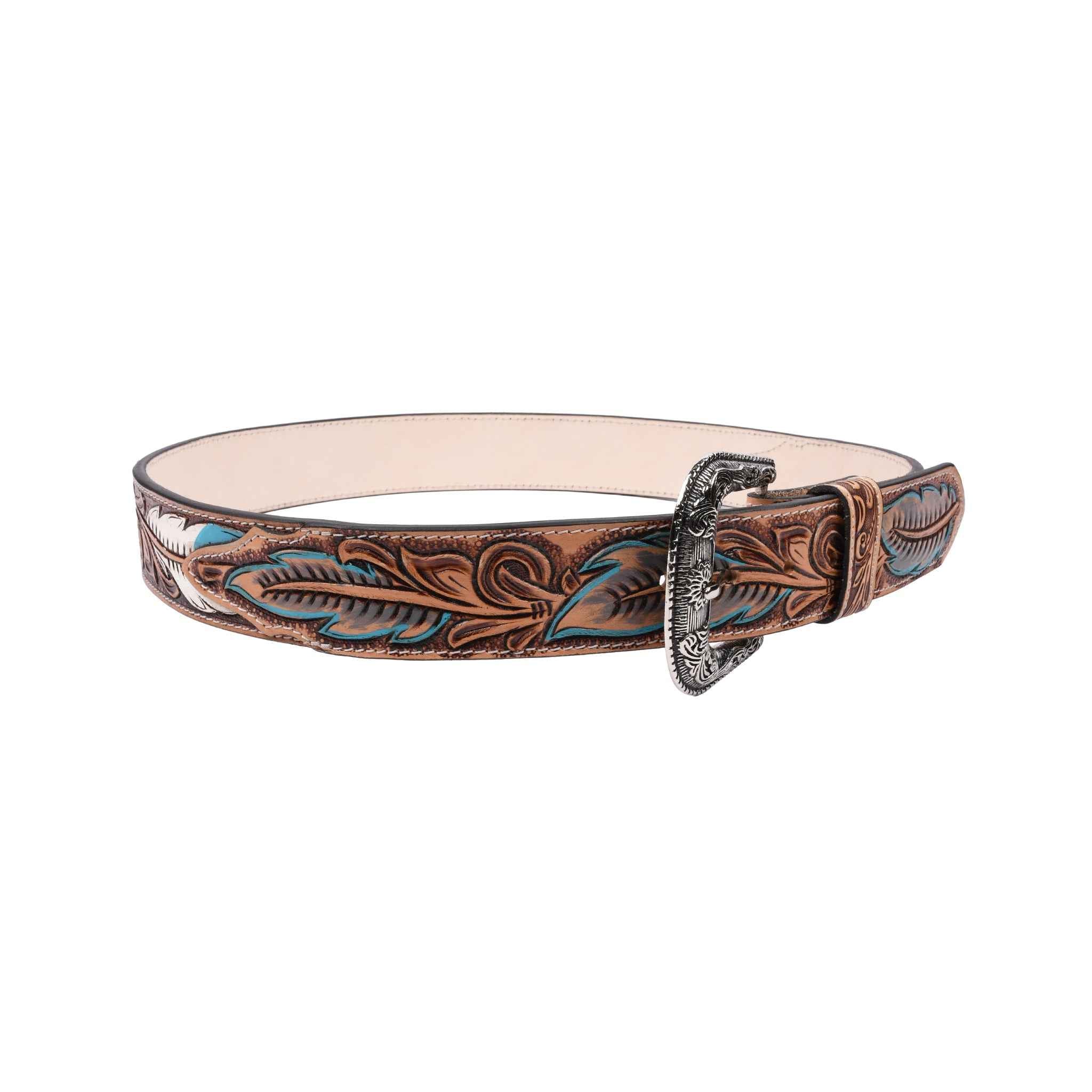 Turquoise Trail Leather Belt